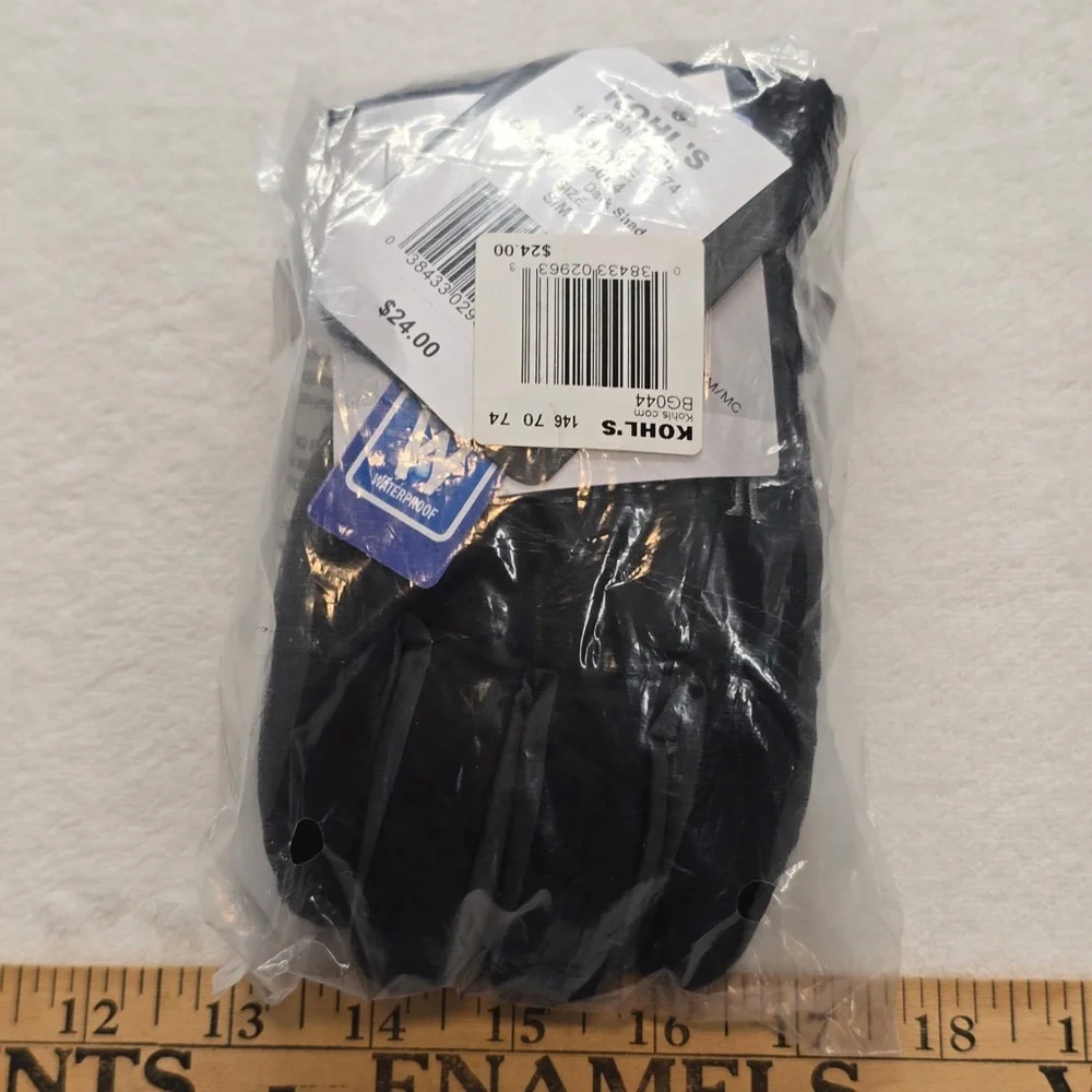 Kohl’s Waterproof‎ Winter Gloves Dark Shade Unisex S/M Cold Weather